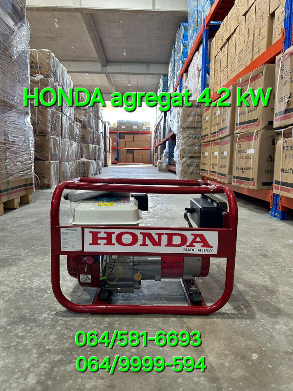 HONDA agregat 4,2kW benzin ručni start (na potez)